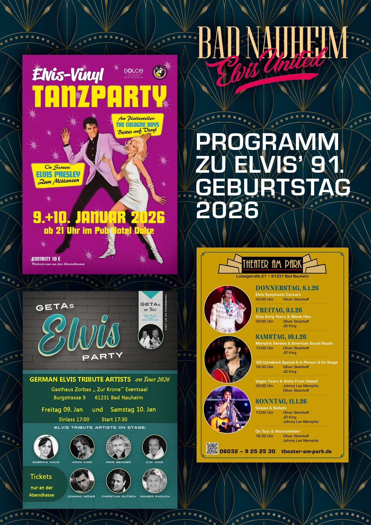 Bad Nauheim Elvis United - Konzerte, Shows, Vinylparty