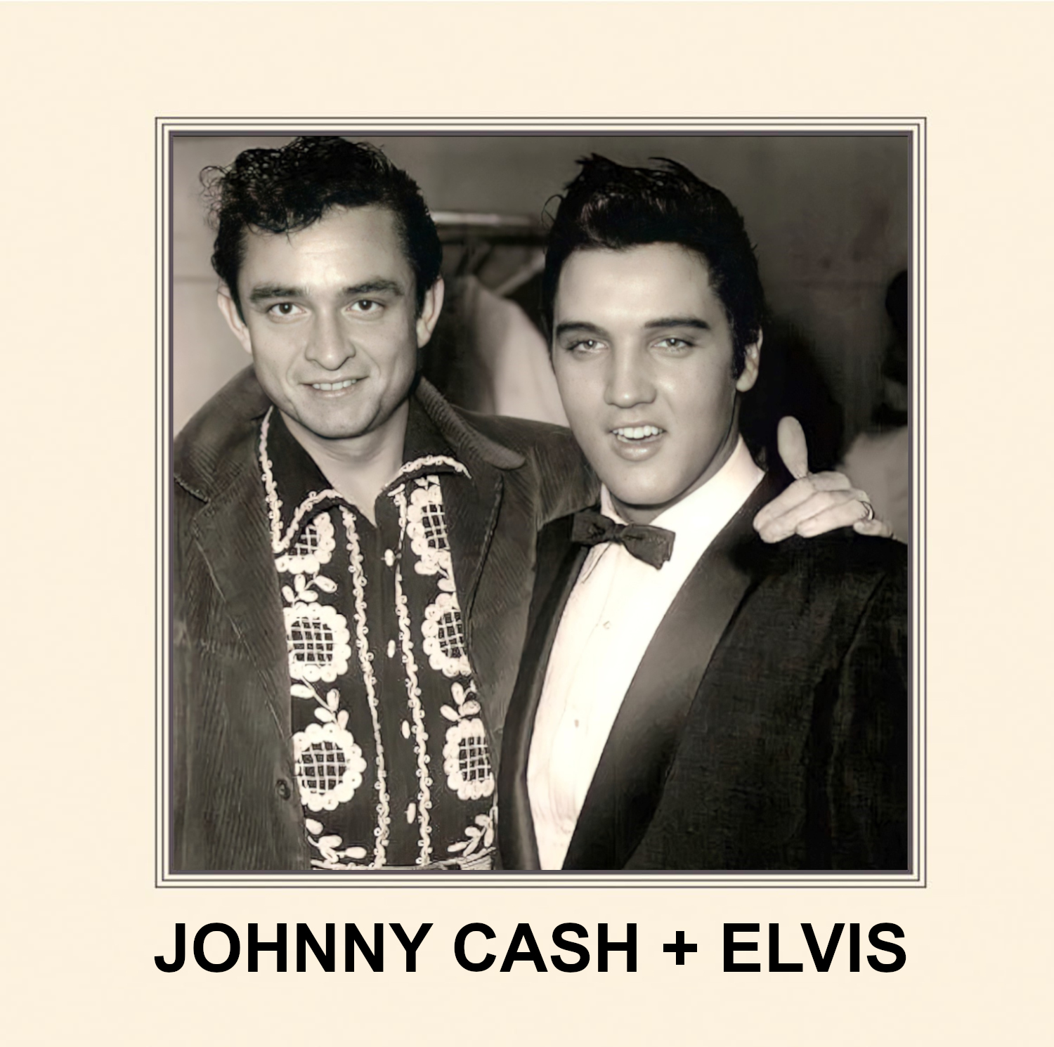 Johnny Cash und Elvis Presley